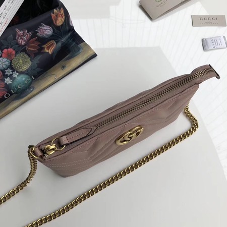 Gucci GG Marmont mini Chain Bag 443447 Pink