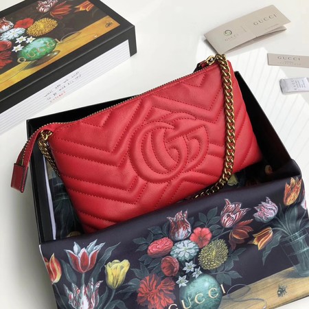 Gucci GG Marmont mini Chain Bag 443447 Red