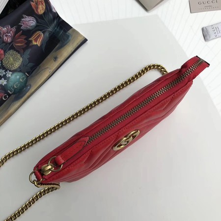 Gucci GG Marmont mini Chain Bag 443447 Red