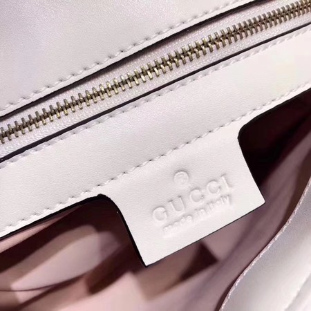 Gucci GG Marmont Small Matelasse Shoulder Bag 443497 White