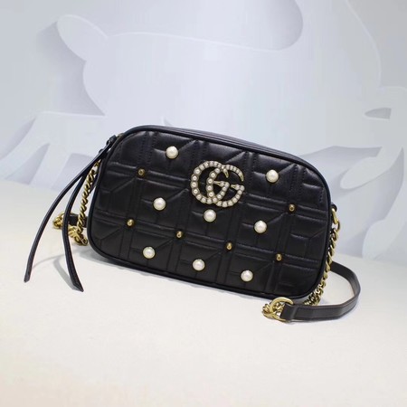 Gucci GG Marmont Small Shoulder Bag 447632 Black