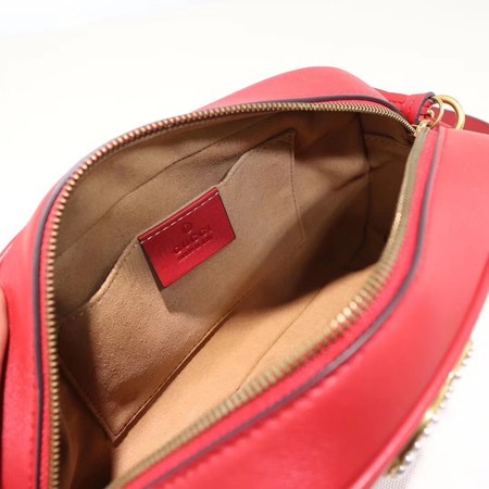 Gucci GG Marmont Small Shoulder Bag 447632 Red