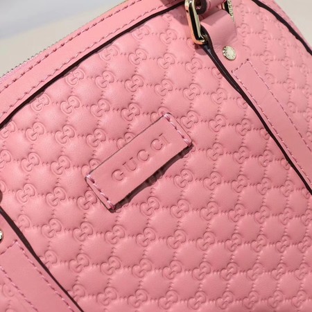 Gucci Signature Leather Top Handle Bag 449654 Pink