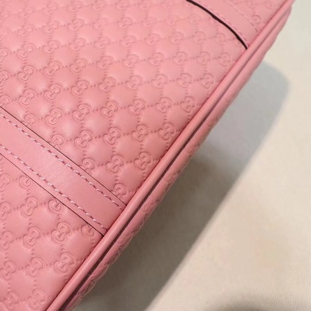 Gucci Signature Leather Top Handle Bag 449654 Pink