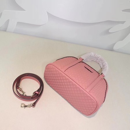 Gucci Signature Leather Top Handle Bag 449654 Pink