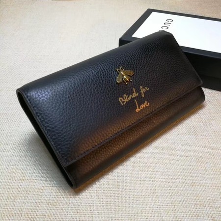 Gucci Animalier Continental Wallet 454070 Black