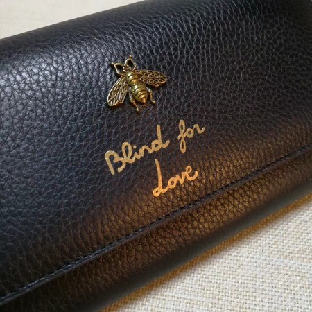 Gucci Animalier Continental Wallet 454070 Black
