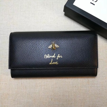 Gucci Animalier Continental Wallet 454070 Black