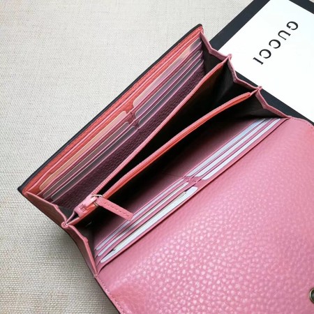 Gucci Animalier Continental Wallet 454070 Pink