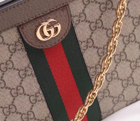 Gucci Ophidia GG Medium Shoulder Bag 503876 Brown