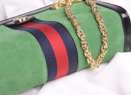 Gucci Ophidia Embroidered Medium Shoulder Bag 503876 Green