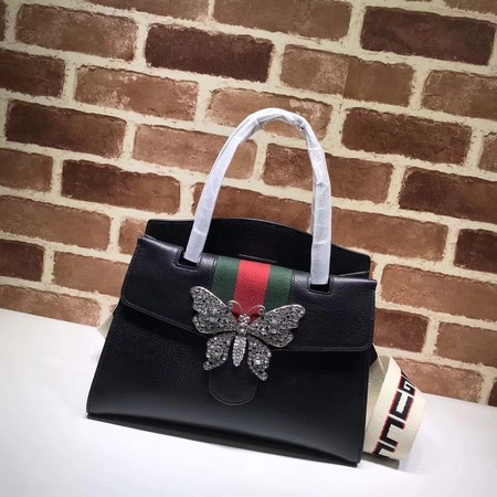 Gucci GucciTotem Medium Top Handle Bag 505342 Black