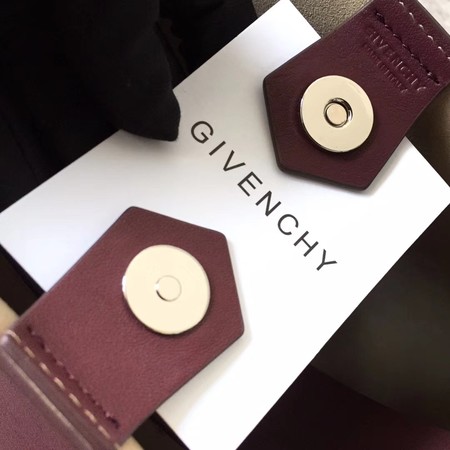 Givenchy Saddle Bag Calfskin Leather G06634 Wine