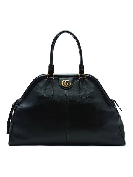 Gucci Calfskin Leather Top Handle Bag 501015 Black