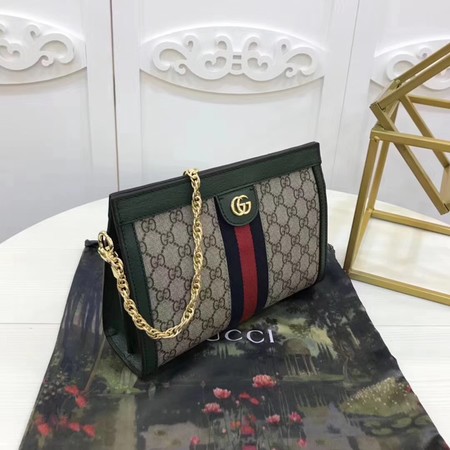 Gucci Ophidia GG Small Shoulder Bag 503877 Green