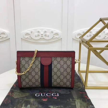 Gucci Ophidia GG Small Shoulder Bag 503877 Red