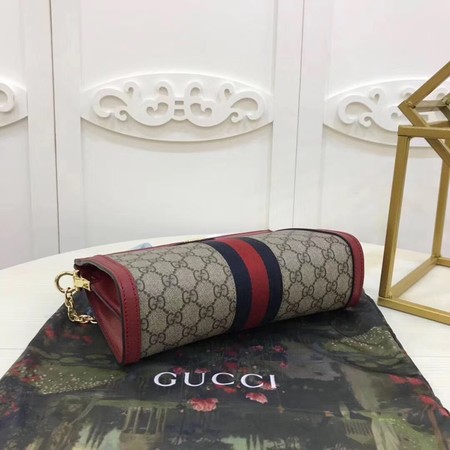 Gucci Ophidia GG Small Shoulder Bag 503877 Red