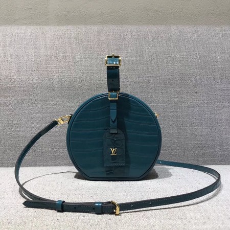 Louis Vuitton Croco Leather PETITE BOITE CHAPEAU M43516 Blue