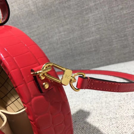 Louis Vuitton Croco Leather PETITE BOITE CHAPEAU M43516 Red