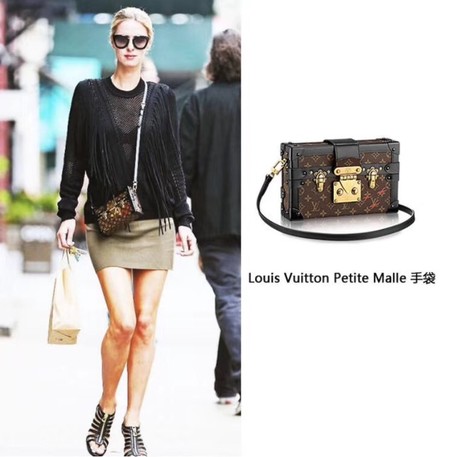 Louis Vuitton Petite Malle Monogram Canvas Bag M40273