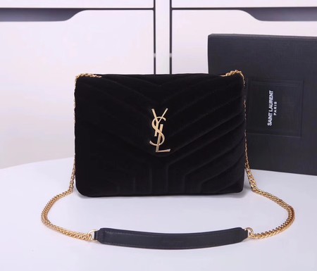 Yves Saint Laurent Leather Cross-body Shoulder Bag Y487218 Black