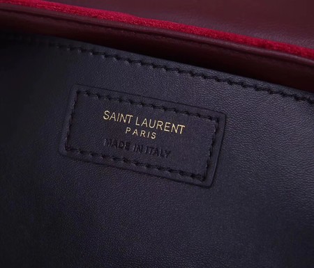Yves Saint Laurent Leather Cross-body Shoulder Bag Y487218 Wine
