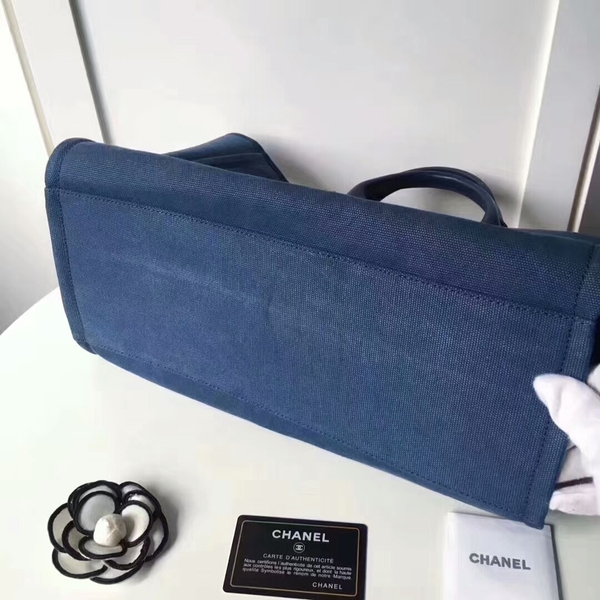 Chanel Medium Original Canvas Leather Tote Shopping Bag 66941B