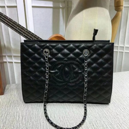 Chanel Shoulder Bag Sheepskin Leather A33261 Black
