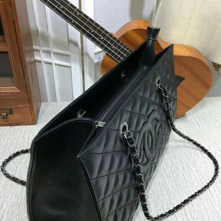 Chanel Shoulder Bag Sheepskin Leather A33261 Black