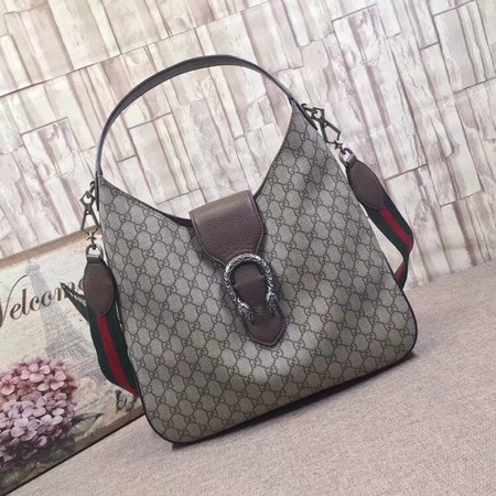 Gucci Dionysus Medium GG Hobo Bag 446687 Brown