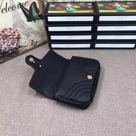 Gucci GG Marmont matelasse Mini Bag 476809 Black