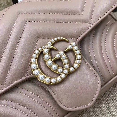 Gucci GG Marmont matelasse Mini Bag 476809 Pink