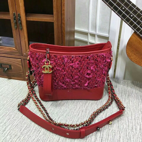 Chanel Gabrielle Mini Shoulder Bag Suede Leather 1010A Pink