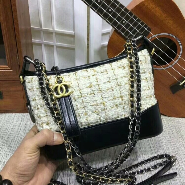 Chanel Gabrielle Mini Shoulder Bag Suede Leather 1010A White