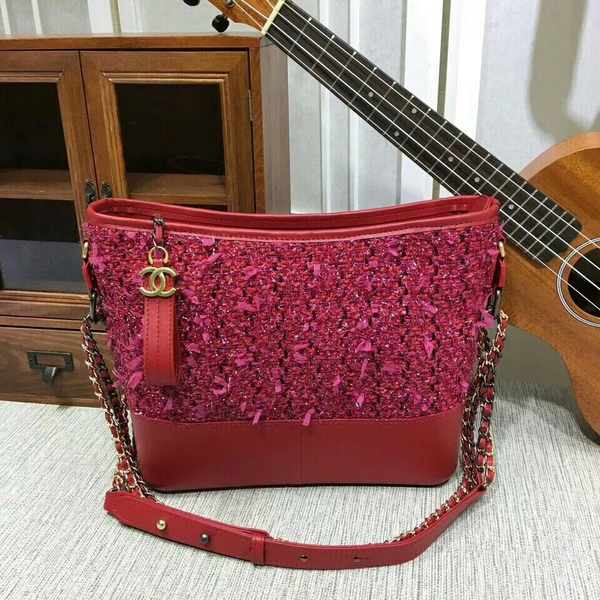 Chanel Gabrielle Shoulder Bag Suede Leather 1010A Pink