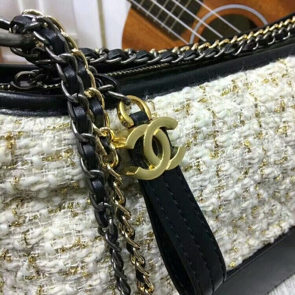Chanel Gabrielle Shoulder Bag Suede Leather 1010A White