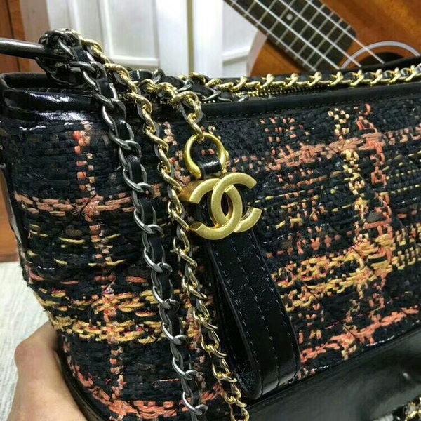 Chanel Gabrielle Shoulder Bag Suede Leather 1010A