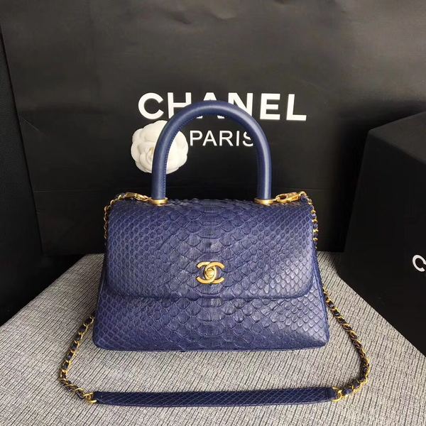 Chanel Original Python Leather Tote Bag 8119B