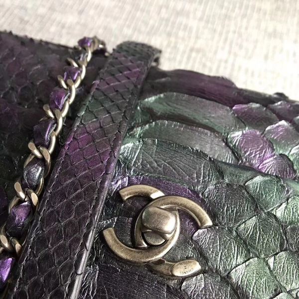 Chanel Original Python Leather Tote Bag 8119C