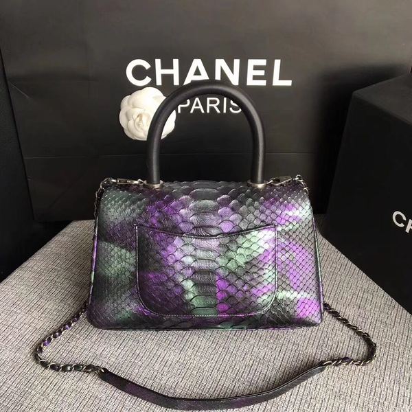 Chanel Original Python Leather Tote Bag 8119C