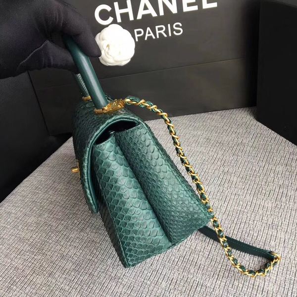 Chanel Original Python Leather Tote Bag 8119D
