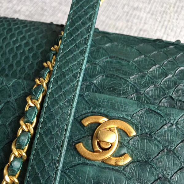 Chanel Original Python Leather Tote Bag 8119D