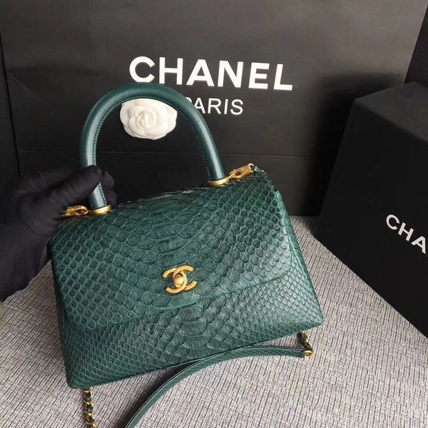 Chanel Original Python Leather Tote Bag 8119D