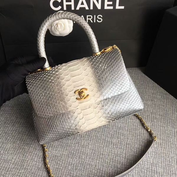 Chanel Original Python Leather Tote Bag 8119F