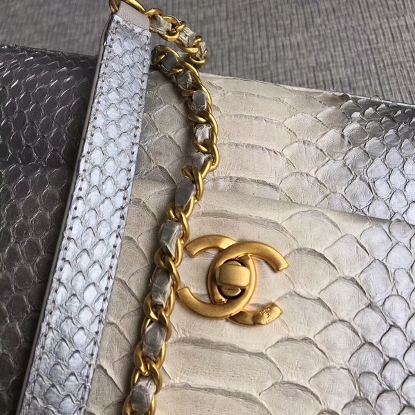 Chanel Original Python Leather Tote Bag 8119F