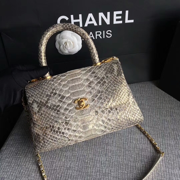 Chanel Original Python Leather Tote Bag 8119G