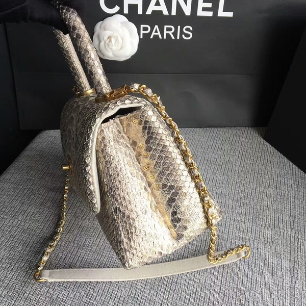 Chanel Original Python Leather Tote Bag 8119G