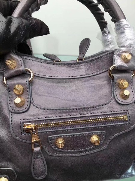 Balenciaga Giant City Gold Studs Handbag 084333 Grey