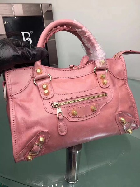 Balenciaga Giant City Gold Studs Handbag 084333 Pink