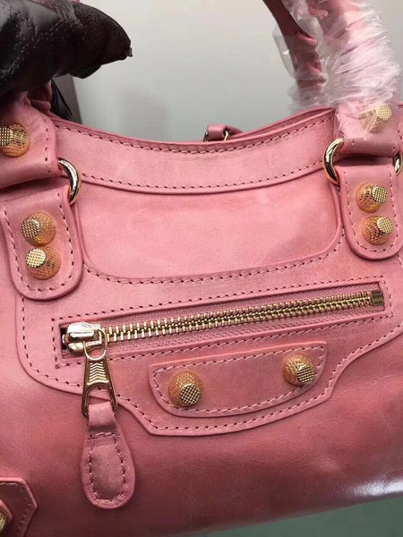 Balenciaga Giant City Gold Studs Handbag 084333 Pink